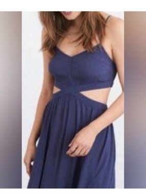 Women's Navy Cutout Sundress